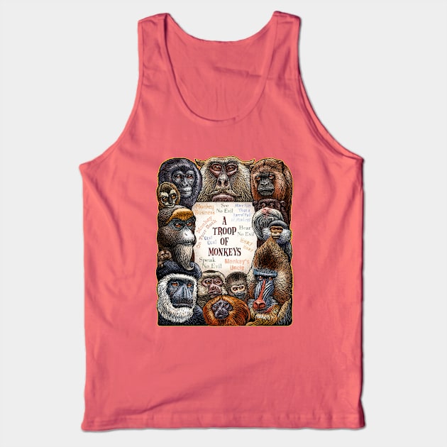 A Troop of Monkeys Tank Top by ChetArt